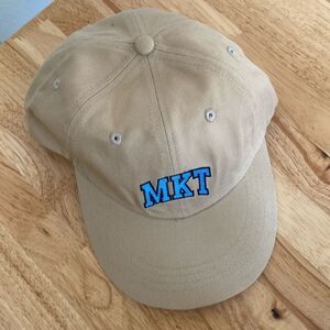 chinatown market mkt logo light khaki baseball cap